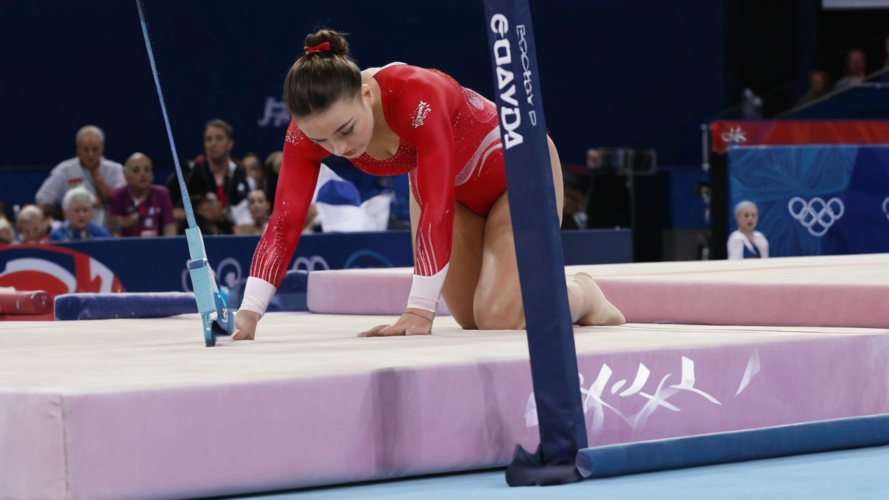 Atleta Britânica Despenca nas Barras Assimétricas nos Jogos Olímpicos 2024 – Vídeo Emocionante